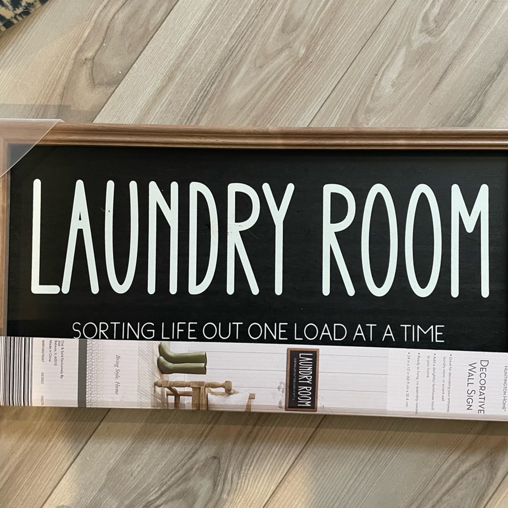 Brand New Laundry Room Sign